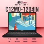MSI Modern 14 C12MO-1204IN laptop with i5-1235U, UMA, 8GB RAM, 512GB storage, and a 14-inch FHD display.
