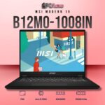 MSI Modern 15 B12MO-1008IN laptop with i3-1215U, UMA, 8GB RAM, 512GB storage, and a 15.6-inch FHD display.