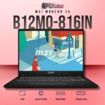 MSI Modern 15 B12MO-816IN laptop with i7-1255U, UMA, 16GB RAM, 512GB storage, and a 15.6-inch FHD display.