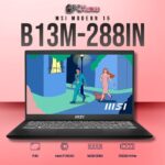 MSI Modern 15 B13M-288IN laptop featuring i7-1355U, UMA, 16GB RAM, 512GB storage, and a 15.6-inch FHD display.
