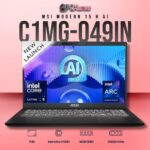 MSI Modern 15 C1MG-049IN laptop featuring Core 5 125H, UMA, 16GB RAM, 512GB storage, and a 15.6-inch FHD display.