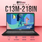 MSI Modern 15 C13M-218IN laptop featuring i5-13420H, UMA, 16GB RAM, 512GB storage, and a 15.6-inch FHD display.