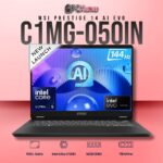 MSI Prestige 14 C1MG-050IN laptop with Core 5 125H, UMA, 16GB RAM, 1TB storage, and a 14-inch FHD+ 144Hz display.
