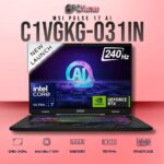 MSI Pulse 17 C1VGKG-031IN laptop with Core 7 155H, RTX 4070, 16GB RAM, 1TB storage, and a 17-inch QHD+ 240Hz display.