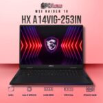 MSI Raider 18 A14VIG-253IN laptop with i9-14900HX, RTX 4090, 64GB, 2TB, and an 18-inch UHD+ mini LED display.