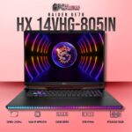 MSI Raider GE78 HX 14VHG-805IN laptop featuring i9-14900HX, RTX 4080, 32GB RAM, 2TB storage, and a 17-inch QHD+ 240Hz display.