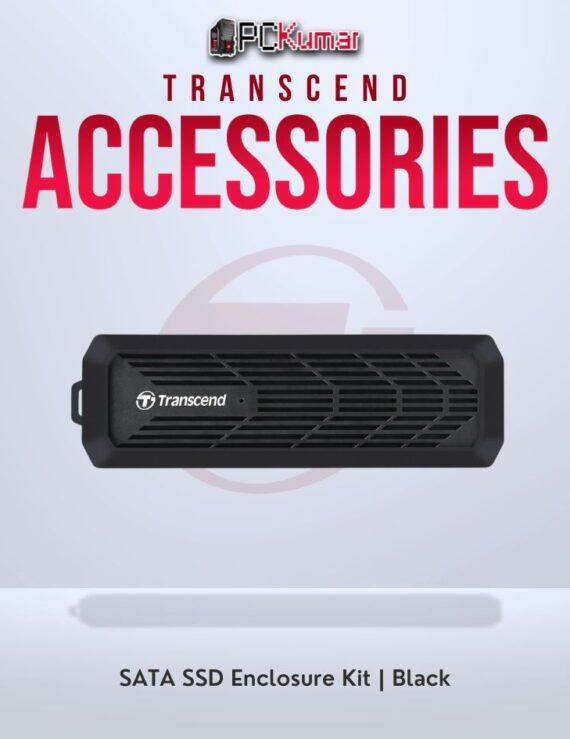 Transcend M.2 PCIe/SATA SSD enclosure kit compatible with multiple M.2 sizes.