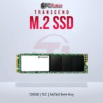 Transcend 120GB M.2 2280 SATA3 SSD with 3D TLC for faster transfer.