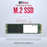 Transcend 128GB M.2 2280 PCIe Gen3x4 SSD with 3D TLC for high-speed operation.