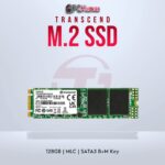 Transcend 128GB M.2 2280 SATA3 SSD with MLC for fast performance.