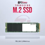 Transcend 1TB M.2 2280 PCIe Gen3x4 SSD with QLC for efficient performance.