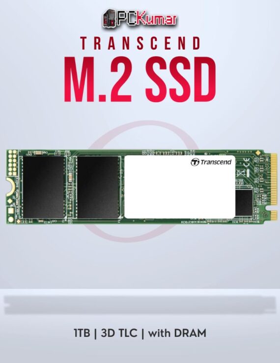Transcend 1TB M.2 PCIe Gen3x4 SSD with 3D TLC and DRAM for large storage