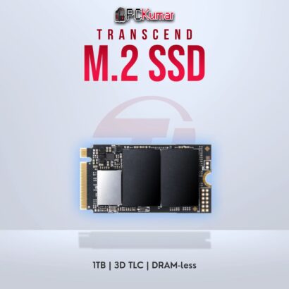 Transcend 1TB M.2 PCIe Gen4x4 NVMe SSD with 3D TLC for high-speed operations.