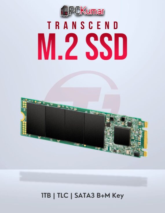 Transcend 1TB M.2 2280 SATA3 SSD with 3D TLC for high-capacity storage.