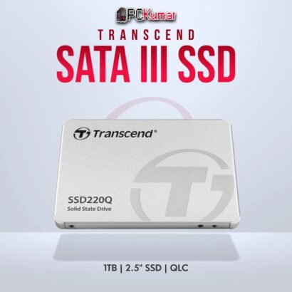 Transcend 1TB SATA3 SSD with QLC for reliable performance.