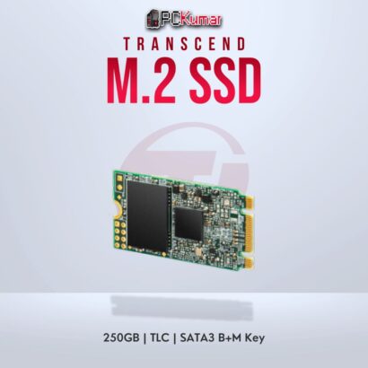 Transcend 250GB M.2 2242 SATA3 SSD with 3D TLC for fast data access.