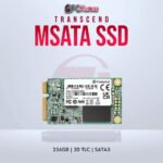 Transcend 256GB mSATA SSD with 3D TLC for high-speed storage.