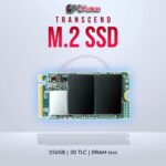 Transcend 256GB M.2 PCIe Gen3x4 NVMe SSD with 3D TLC for portable devices.