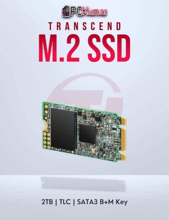 Transcend 2TB M.2 2242 SATA3 SSD with 3D TLC for large storage.