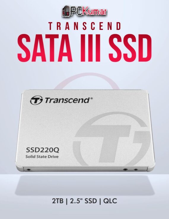 Transcend 2TB 2.5 inch SATA3 SSD with QLC for ample storage.