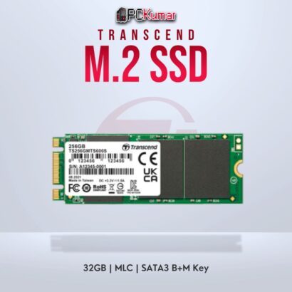 Transcend 32GB M.2 2260 SATA3 SSD with MLC for reliable performance.