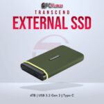 Transcend 4TB USB External SSD with Type-C USB 3.2 Gen 2 for massive storage.