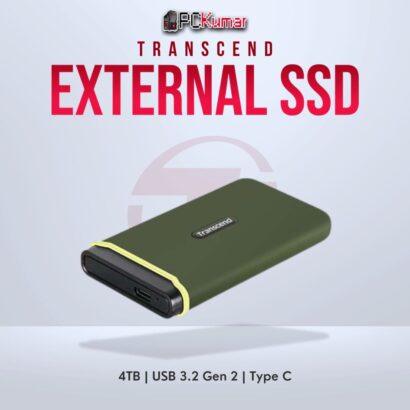 Transcend 4TB USB External SSD with Type-C USB 3.2 Gen 2 for massive storage.