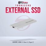 Transcend 500GB USB External SSD with Type-C USB 3.1 Gen 2 for reliable performance.