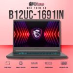 MSI Thin 15 B12UC-1691IN laptop with i7-12650H, RTX 3050, 16GB RAM, 512GB storage, and a 15.6-inch FHD 144Hz display.