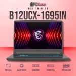 MSI Thin 15 B12UCX-1695IN laptop featuring i5-12450H, RTX 2050, 16GB RAM, 512GB storage, and a 15.6-inch FHD 144Hz display.
