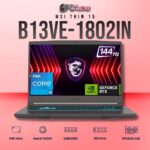 MSI Thin 15 B13VE-1802IN laptop with i5-13420H, RTX 4050, 16GB RAM, 1TB storage, and a 15.6-inch FHD 144Hz display.