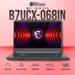 MSI Thin A15 B7UCX-068IN laptop featuring Ryzen 5 7535HS, RTX 2050, 16GB RAM, 512GB storage, and a 15.6-inch FHD 144Hz display.