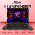 MSI Vector 17 A14VHG-806IN laptop with i9-14900HX, RTX 4080, 32GB RAM, 2TB storage, and a 17-inch QHD+ 240Hz display.