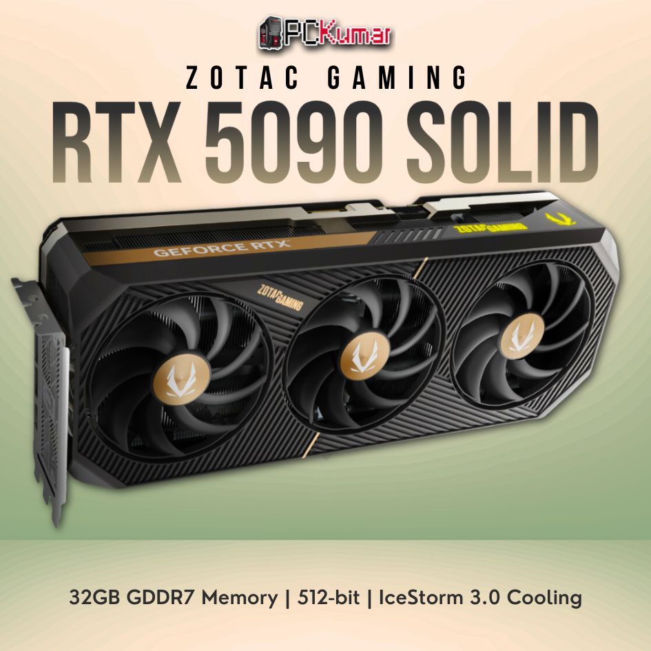 ZOTAC GAMING GeForce RTX 5090 SOLID 32 GB GDDR7 NVIDIA