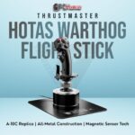 Thrustmaster HOTAS Warthog Flight Stick replicating the A-10C controller with metal design and advanced sensors.