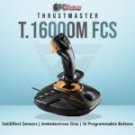 Thrustmaster T.16000M FCS with high-precision HallEffect sensors, suitable for PC flight and space simulations.