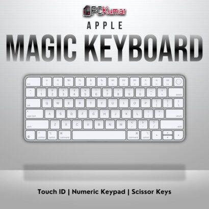 Magic Keyboard with Touch ID and numeric keypad, US English layout, for Apple silicon Macs.