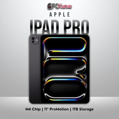 Space Black 11-inch iPad Pro M4 WiFi with 1TB storage, standard glass.