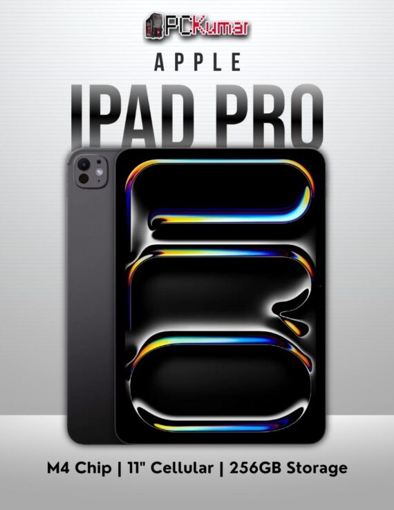 Space Black 11-inch iPad Pro M4 WiFi + Cellular, 256GB storage, standard glass.