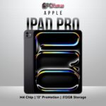 Space Black 13-inch iPad Pro M4 WiFi, 512GB storage, standard glass.