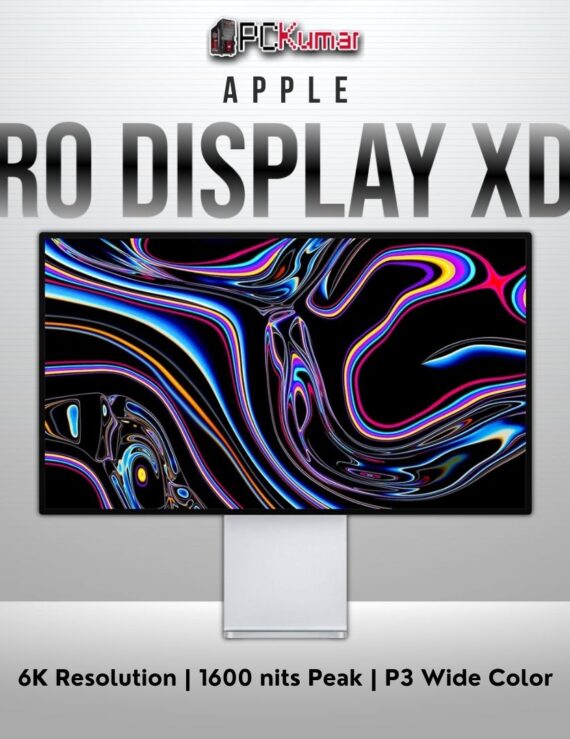 Apple Pro Display XDR standard glass with 32-inch 6K screen, delivering extreme dynamic range.