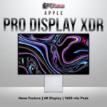 Apple Pro Display XDR with nano-texture glass, 32-inch 6K, extreme dynamic range and minimal glare.