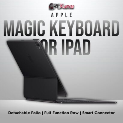 Black Magic Keyboard for iPad Pro 11-inch (M4), US English, featuring integrated trackpad.