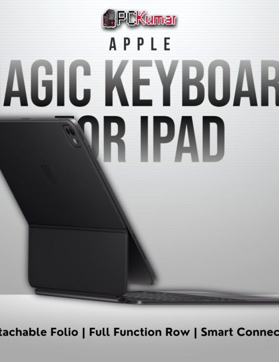 Black Magic Keyboard for iPad Pro 11-inch (M4), US English, featuring integrated trackpad.