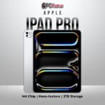 Silver 11-inch iPad Pro M4 WiFi with 2TB, Nano-texture glass.