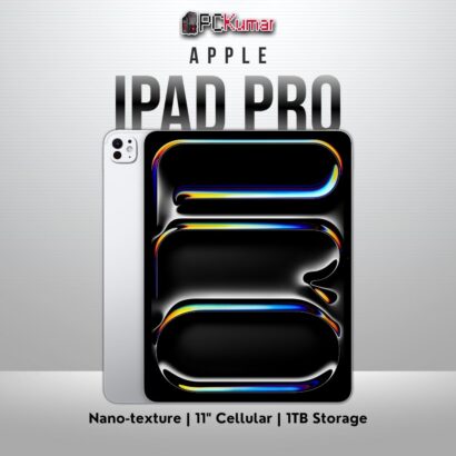 Silver 11-inch iPad Pro M4 WiFi+Cellular, 1TB, Nano-texture glass.