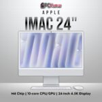 Silver 24-inch iMac with M4 10C CPU/GPU, 16GB RAM, and 512GB SSD.