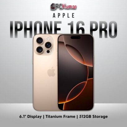 Desert Titanium iPhone 16 Pro 512GB, 6.1-inch Retina display, advanced Apple chip.
