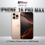 Desert Titanium iPhone 16 Pro Max, 512GB capacity, 6.7-inch display.