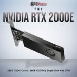PNY NVIDIA RTX 2000 Ada (E) 16GB graphics card with four DisplayPort outputs for advanced professional workflows.